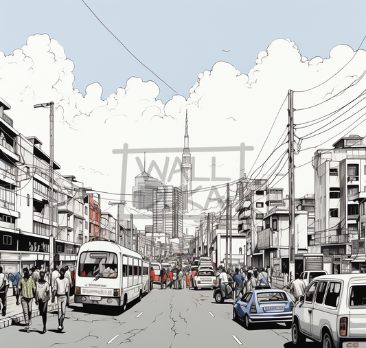 Urban Nairobi Sketch